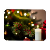 kerstboom met kaarsen magneet (Horizontaal)