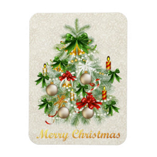 kerstboom met kaarsenmagneet magneet