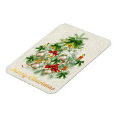 kerstboom met kaarsenmagneet magneet (Linkerzijde)