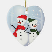 kerstboom met kerst - en zelfgroene kerstboom keramisch ornament (Rechts)