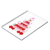 kerstboom met kerstboom notitieboek (Linkerzijde)
