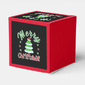 kerstboom met kersthoed bedankdoosjes (Achterkant)