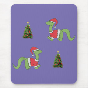 kerstboom met kerstmis in Dinosaur Muismat