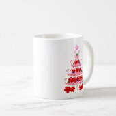 Kerstboom met kerstmis in Santa Pink Koffiemok (Voorkant rechts)