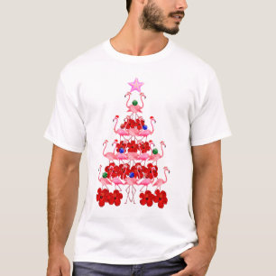Kerstboom met kerstmis in Santa Pink T-shirt