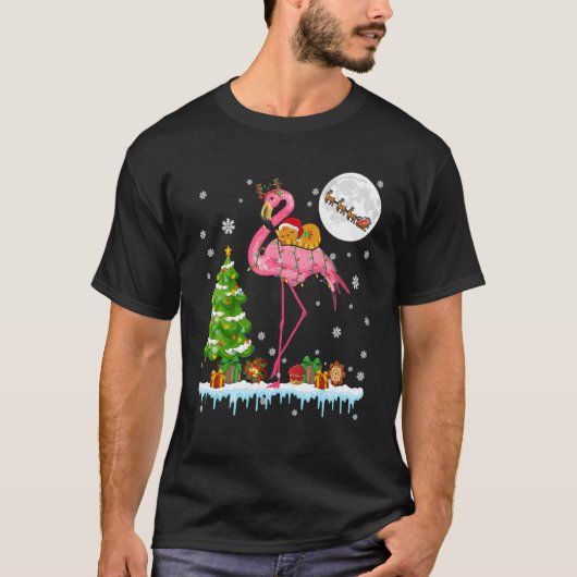 kerstboom met kerstmis rond kerstmis t-shirt (Voorkant)