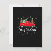 kerstboom met kerstmis Truck Vizsla Dog Chris Kaart (Voorkant)