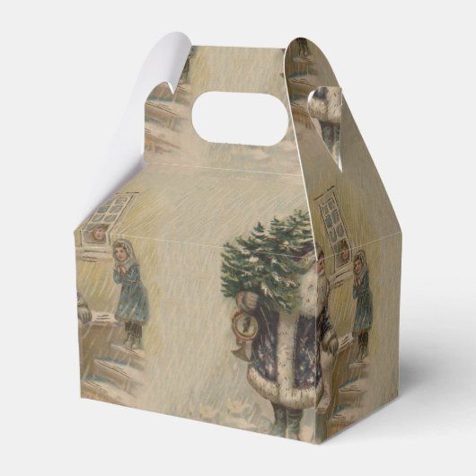 kerstboom met kerstsneeuw bedankdoosjes (Achterkant)