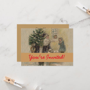 kerstboom met kerstsneeuw kaart