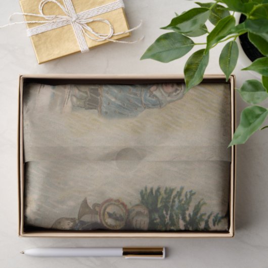  kerstboom met kerstsneeuw tissuepapier (Geschenk)