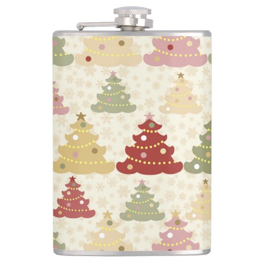 kerstboom met kleur heupfles (Voorkant)
