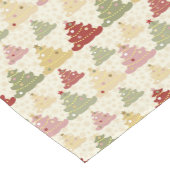 kerstboom met kleur korte tafelloper (Hoek)