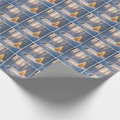 Kerstboom met konijn cadeaupapier (Hoek)