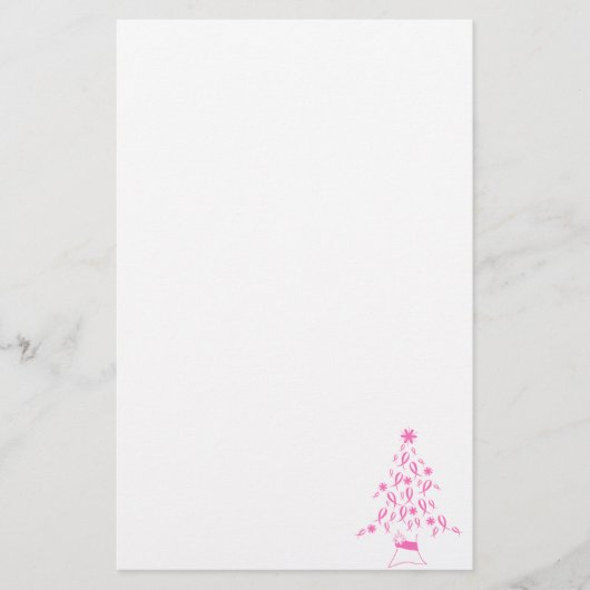 Kerstboom met konijnenborstkanker briefpapier (Voorkant)