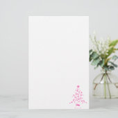 Kerstboom met konijnenborstkanker briefpapier (Staand voorkant)