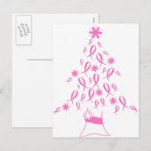 Kerstboom met konijnenborstkanker feestdagenkaart (Voorkant / Achterkant)