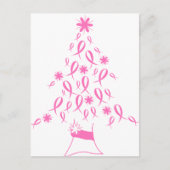 Kerstboom met konijnenborstkanker feestdagenkaart (Voorkant)