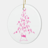 Kerstboom met konijnenborstkanker keramisch ornament (Links)