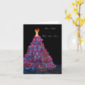 Kerstboom met kreeftenvallen Italiaanse kerstkaart Kaart (Gele Bloem)