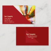 Kerstboom met lichtbundels visitekaartje (Voorkant / Achterkant)