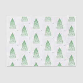 Kerstboom met lichtjes tissuepapier