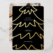 Kerstboom met minimale Folie