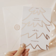 Kerstboom met minimale Folie