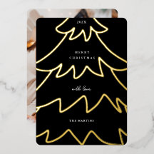 Kerstboom met minimale Folie