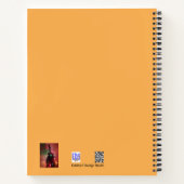 Kerstboom met Notitieboek met kleurrijke lichten (Achterkant)