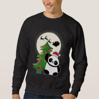 kerstboom met Panda-kerstcadeau Trui