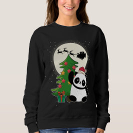 kerstboom met Panda-kerstcadeau Trui