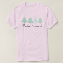 Kerstboom met pasta-Waterverf Unisex T-shirt