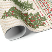 Kerstboom met patroon cadeaupapier (Rol Hoek)
