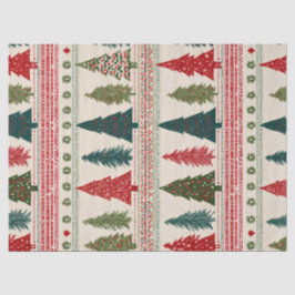 Kerstboom met patroon tissuepapier