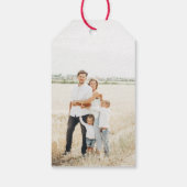 Kerstboom met persoonlijke foto cadeaulabel (Achterkant)