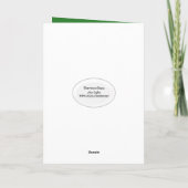 Kerstboom met poststempel feestdagen kaart (Achterkant)