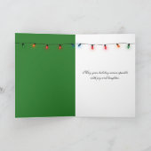 Kerstboom met poststempel feestdagen kaart (Binnen)