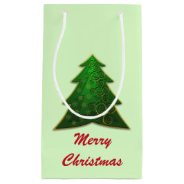 Kerstboom met Prettig Kerstfeest Klein Cadeauzakje