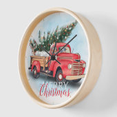  kerstboom met rode vrachtwagen (Hoek)