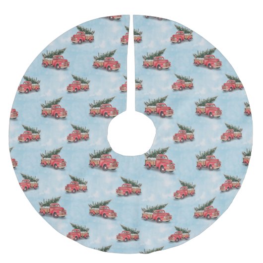  kerstboom met rode vrachtwagen kerstboom rok (Voorkant)