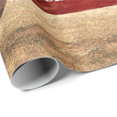  kerstboom met rode vrachtwagen Rustische boerderi Cadeaupapier (Rol Hoek)