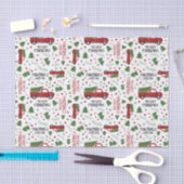  kerstboom met rode vrachtwagen tissuepapier (Craft)