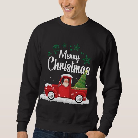 kerstboom met rode vrachtwagen trui (Voorkant)