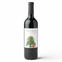 kerstboom met rood cadeau