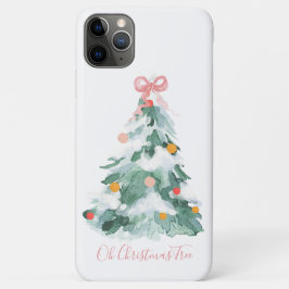  kerstboom met roze rand Case-Mate iPhone case