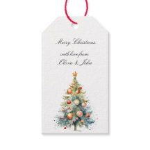 Kerstboom met sinaasappel rode ornamenten