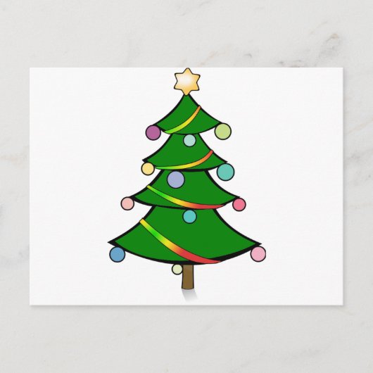 Kerstboom met Slinger Rasta Feestdagenkaart (Voorkant)