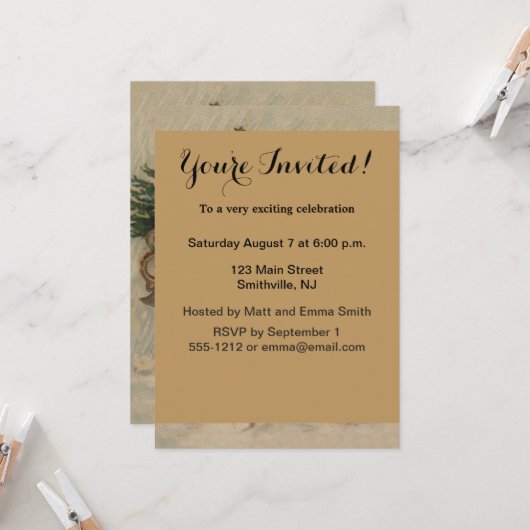 Kerstboom met sneeuw en oude Sint-Nicolaas Kaart (Voorkant / Achterkant in situ)