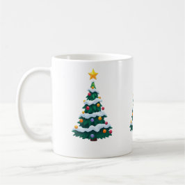 Kerstboom met Sneeuw Mok