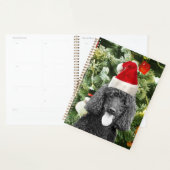 Kerstboom met sneeuwman en rode kerstmanhoed voor  planner (Display)
